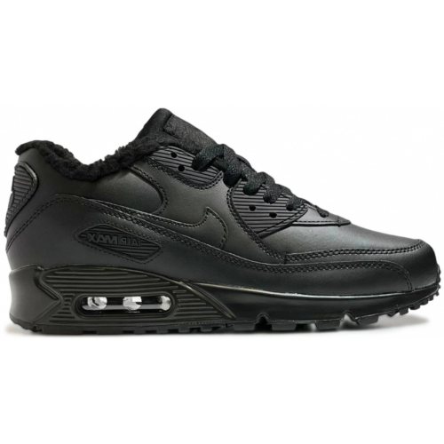 Nike Air Max 90 Leather Black зимние