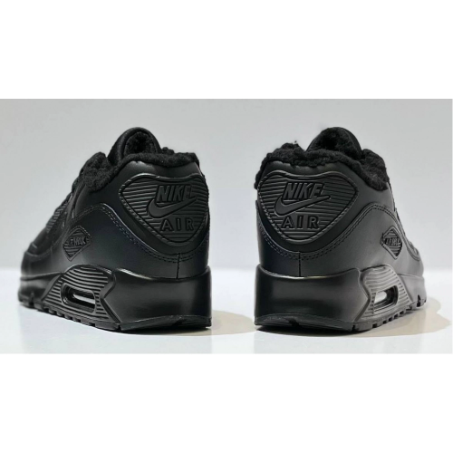 Nike Air Max 90 Leather Black зимние