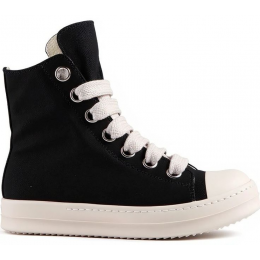 Rick Owens Drkshdw Jumbo Lace High Black