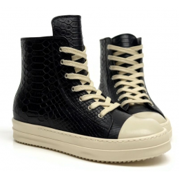 Rick Owens Concordians Alligatoridae High Top Black