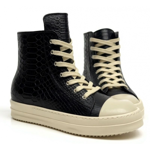 Rick Owens Concordians Alligatoridae High Top Black