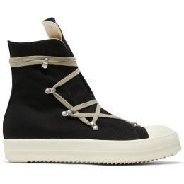 Rick Owens DRKSHDW Strobe Cotton Denim Hexa High Black Milk