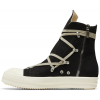 Rick Owens DRKSHDW Strobe Cotton Denim Hexa High Black Milk