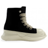 Rick Owens DRKSHDW Canvas Abstract High Top Black Milk