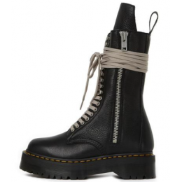 Dr. Martens x Rick Owens Strobe Calf Length Boot Black