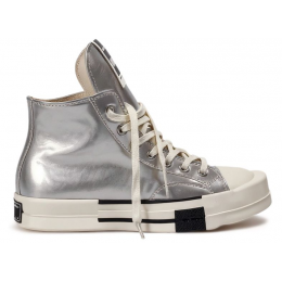 Rick Owens x Converse TURBODRK Chuck 70 High Silver Lacquer