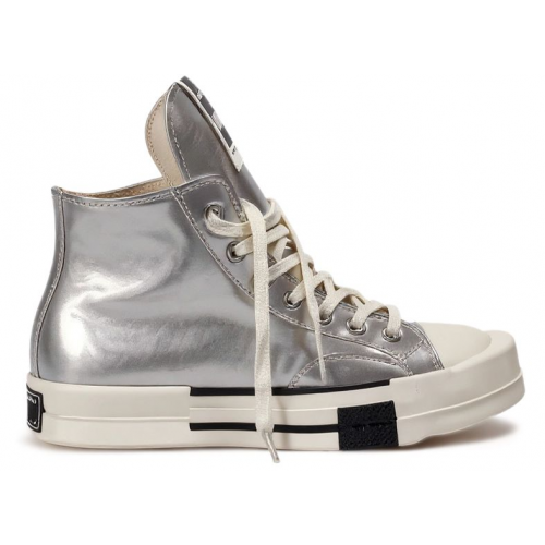 Rick Owens x Converse TURBODRK Chuck 70 High Silver Lacquer