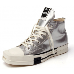 Rick Owens x Converse TURBODRK Chuck 70 High Silver Lacquer