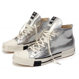 Rick Owens x Converse TURBODRK Chuck 70 High Silver Lacquer