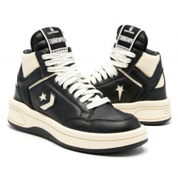 Rick Owens x Converse Turbodrk Black Cloud Cream