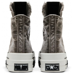 Rick Owens x Converse DRKSHDW DBL DRKSTAR Chuck 70 High Washed Concrete