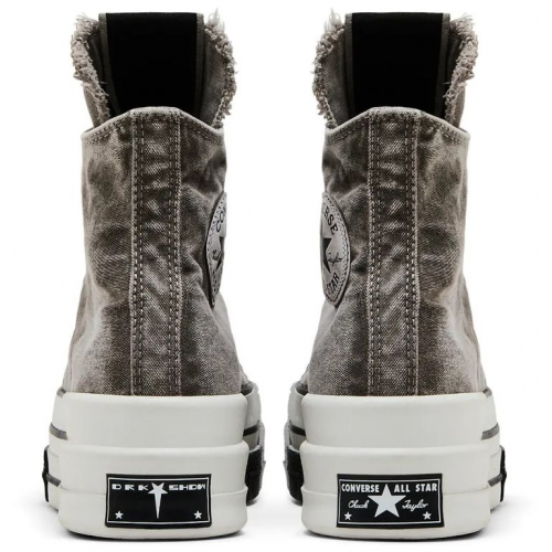 Rick Owens x Converse DRKSHDW DBL DRKSTAR Chuck 70 High Washed Concrete