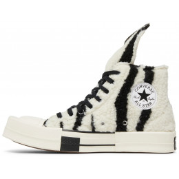 Rick Owens x Converse DRKSHDW TURBODRK Chuck 70 High Zebra