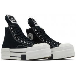 Rick Owens x Converse DRKSHDW DBL DRKSTAR Chuck 70 High Black