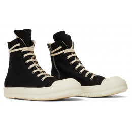 Rick Owens DRKSHDW Strobe Cotton Denim High Black Milk