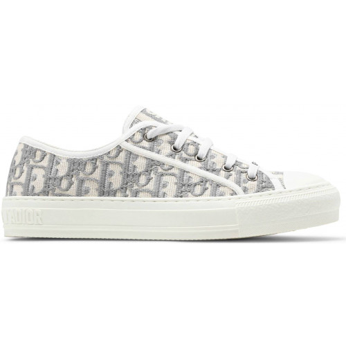 Кроссовки Dior Embroidered Canvas Low Grey