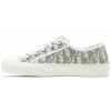 Кроссовки Dior Embroidered Canvas Low Grey