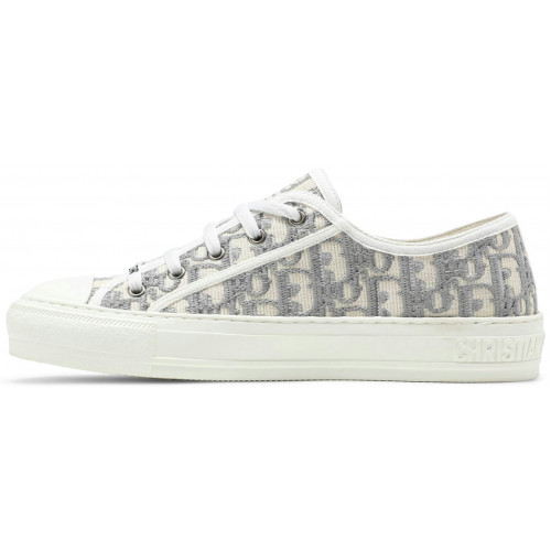 Кроссовки Dior Embroidered Canvas Low Grey