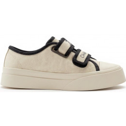 Chanel Velcro Sneaker White And Black