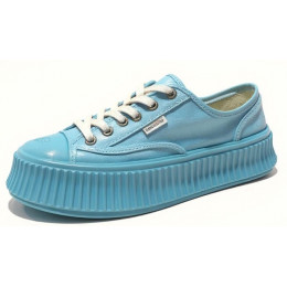 Chanel Biscuit Platform Sneakers Blue