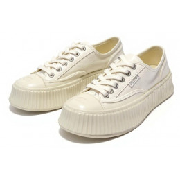 Chanel Biscuit Platform Sneakers Milk