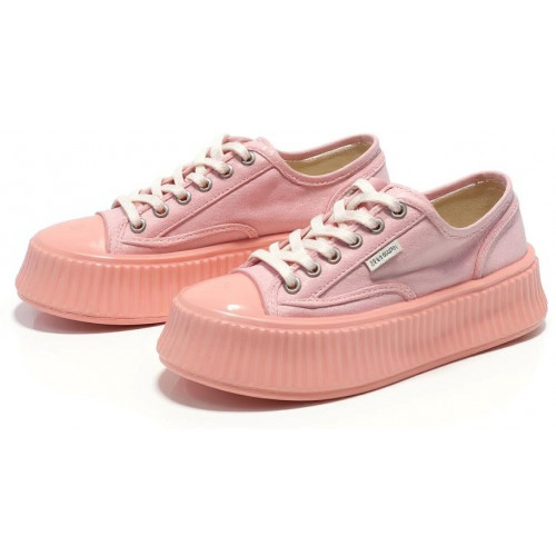 Chanel Biscuit Platform Sneakers Pink