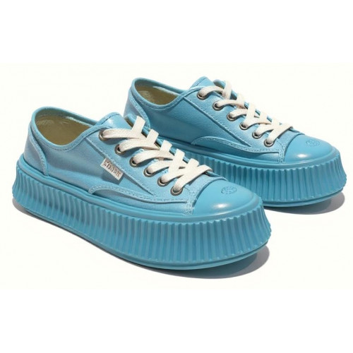 Chanel Biscuit Platform Sneakers Blue
