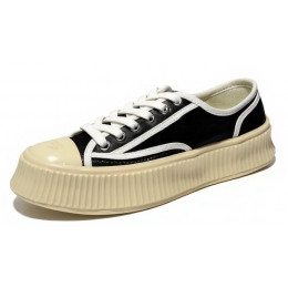 Chanel Biscuit Platform Sneakers Black Berge