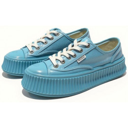 Chanel Biscuit Platform Sneakers Blue