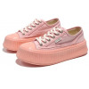 Chanel Biscuit Platform Sneakers Pink