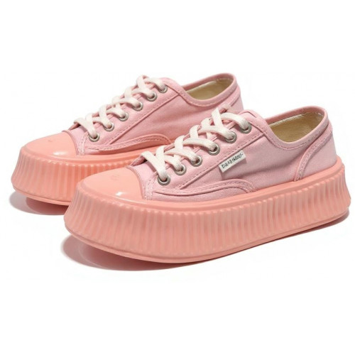 Chanel Biscuit Platform Sneakers Pink