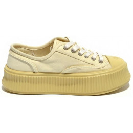 Chanel Biscuit Platform Sneakers Berge Yellow