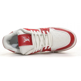 Louis Vuitton Trainer Signature Red White