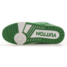 Louis Vuitton Trainer Signature Green White