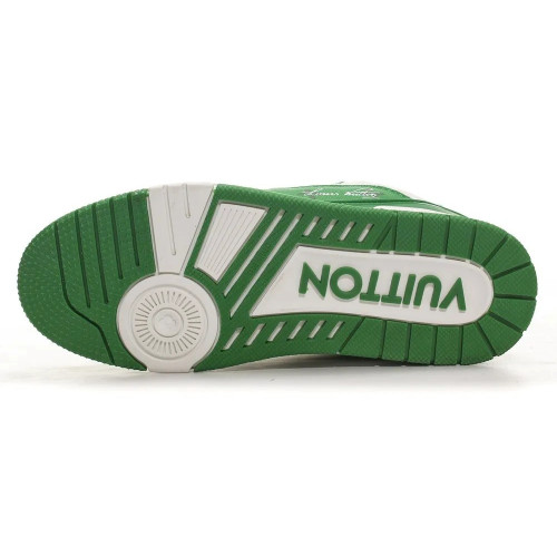 Louis Vuitton Trainer Signature Green White