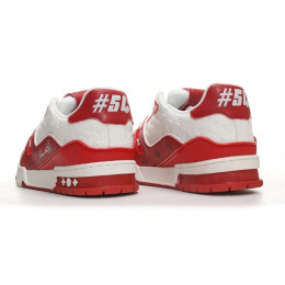 Louis Vuitton Trainer Signature Red White