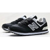 Кроссовки New Balance 574 White Suede Black