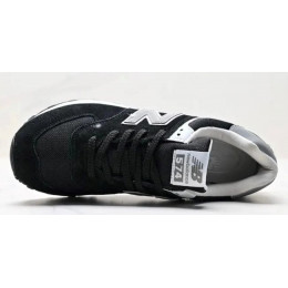 Кроссовки New Balance 574 White Suede Black