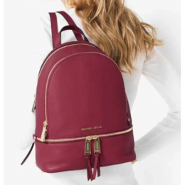 Рюкзак Michael Kors Rhea Saffiano Leather Medium Cherry