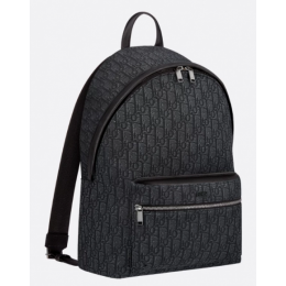 Рюкзак Christian Dior Rider Oblique Black Grey
