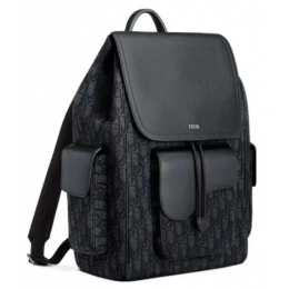 Рюкзак Christian Dior Saddle Oblique Black