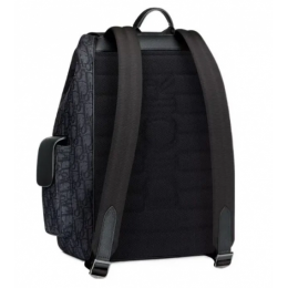 Рюкзак Christian Dior Saddle Oblique Black