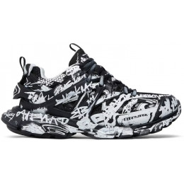 Кроссовки Balenciaga Track Graffiti Black White