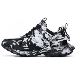 Кроссовки Balenciaga Track Graffiti Black White