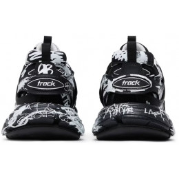 Кроссовки Balenciaga Track Graffiti Black White