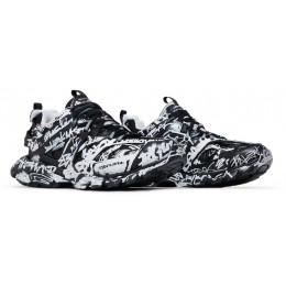 Кроссовки Balenciaga Track Graffiti Black White