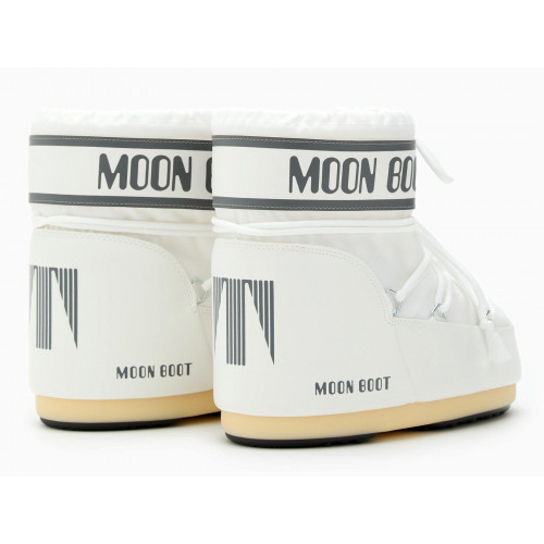 Сапоги Moon Boot Icon Low Nylon White Black