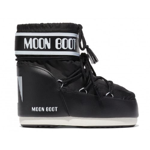 Сапоги Moon Boot Icon Low Nylon Black White