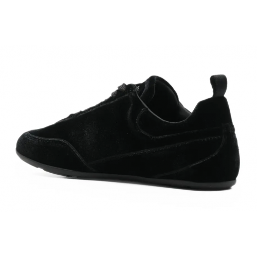 Туфли Emporio Armani Velvet Low-Top Black