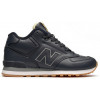 New Balance 574 Mid Leather Black Gum зимние